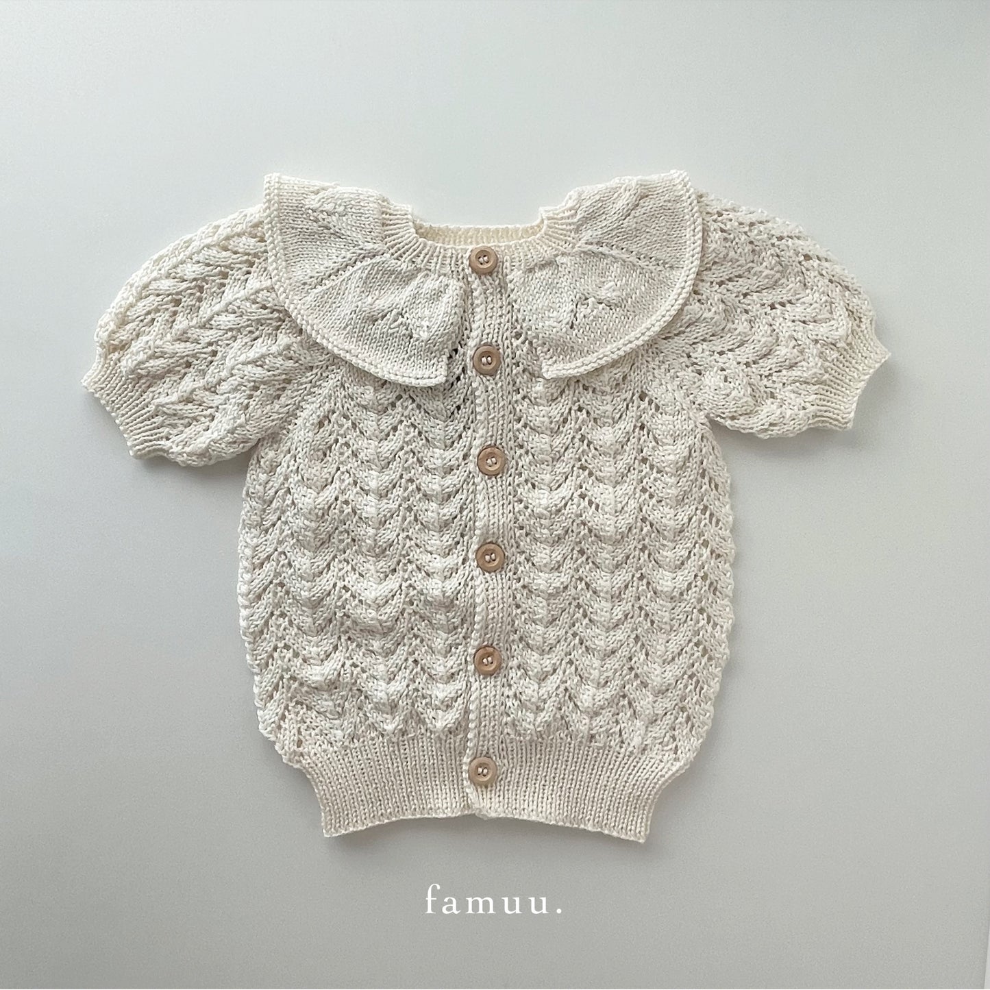 esme cardigan short sleeve｜natural