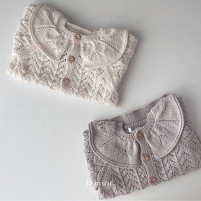 esme cardigan short sleeve｜rose gray